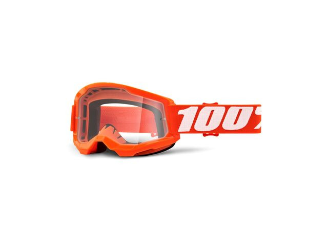 100% Strata 2 Goggle Orange / Clear Lens click to zoom image