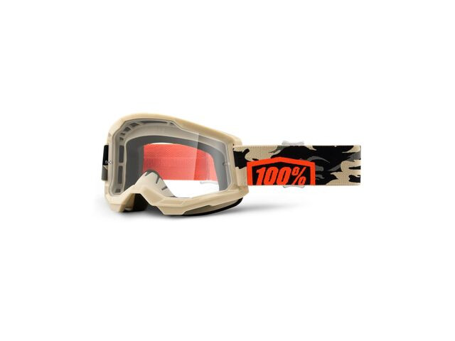100% Strata 2 Goggle Kombat / Clear Lens click to zoom image