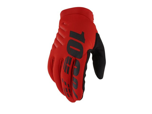 100% Brisker Cold Weather Glove Red click to zoom image