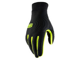 100% Brisker Xtreme Gloves Black / Fluo Yellow