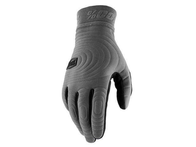 100% Brisker Xtreme Gloves Charcoal click to zoom image