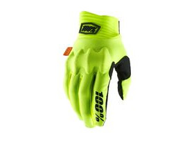 100% Cognito D30 Glove Fluo Yellow / Black