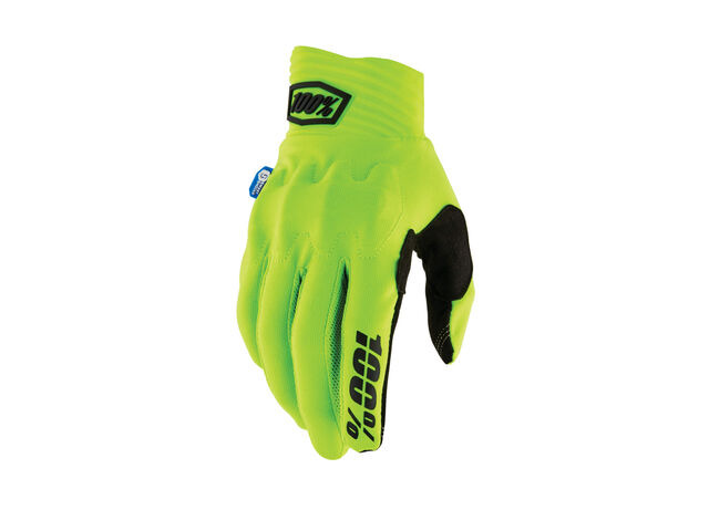 100% Cognito Smart Shock Gloves Fluo Yellow click to zoom image