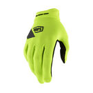 100% Ride Camp Gel Gloves Fluo Yellow 