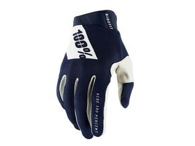 100% Ridefit Gloves Navy / White