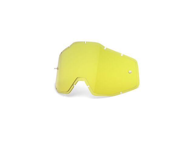 100% Accuri / Racecraft / Strata Anti-Fog Injected Replacement Lens HD Yellow click to zoom image