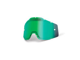 100% Accuri / Racecraft / Strata Vented Dual Pane Lens - Green Mirror