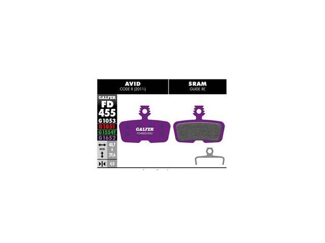 GALFER Sram Avid Code - DB8 E-bike (Purple) Disc Pads FD455G1652 click to zoom image