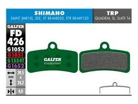 GALFER Shimano XT M8020 4 piston Pro Competition Disc Brake Pad (green) FD426G1554T