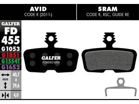GALFER Sram Avid Code Standard Disc Brake Pads (black) FD455G1053
