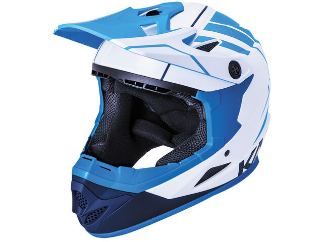 KALI PROTECTIVES Zoka Full Face Helmet in Blue & Navy click to zoom image