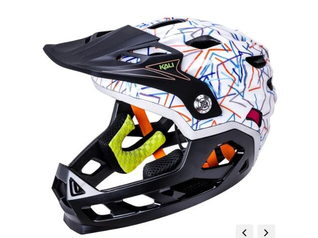 KALI PROTECTIVES Maya Child 50-54cm Full Face with detachable chin piece in Flint click to zoom image