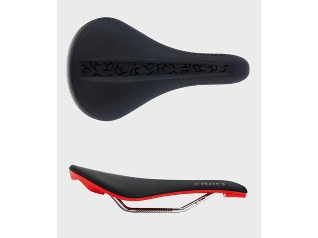 PEATY'S Monarch Ti-MX Saddle in Red click to zoom image