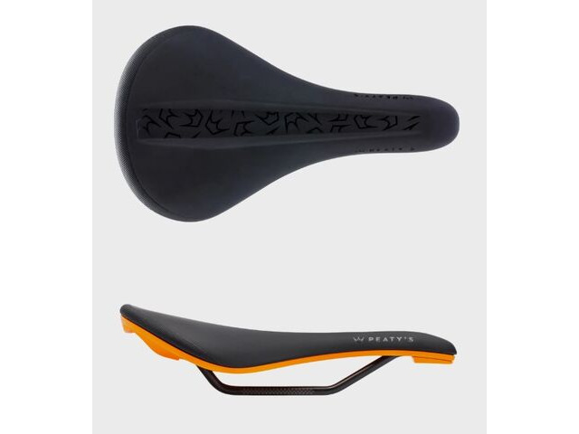 PEATY'S Monarch 4130 Cro Mo Saddle Orange click to zoom image