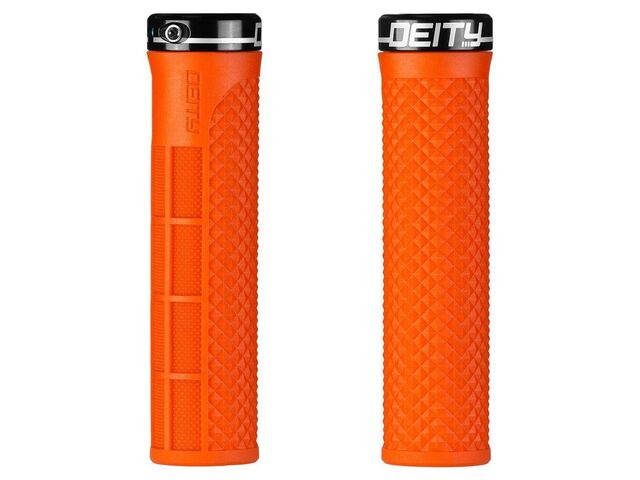 Deity Lockjaw Grips Orange click to zoom image