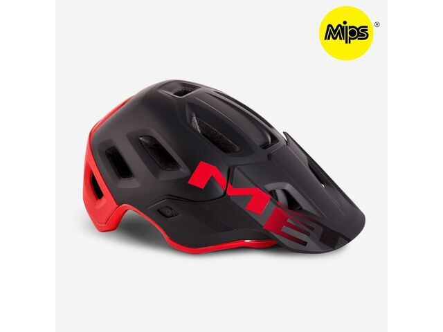 MET HELMETS Roam Mips in Black - Red - Matt - Glossy click to zoom image