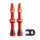 CushCore Tubeless Valves 44mm 44mm Orange  click to zoom image