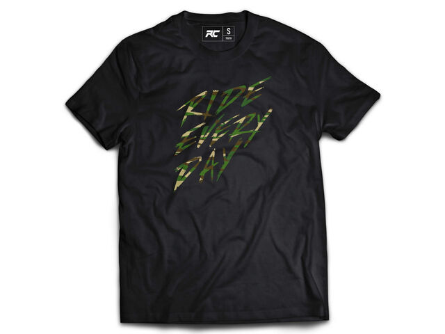 Ride Concepts Ride Every Day Youth T-Shirt Black/Camo click to zoom image