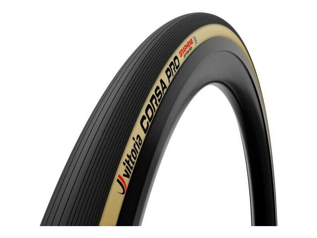 Vittoria Corsa Pro 25-28" Black Tan G2.0 Tubular Tyre click to zoom image