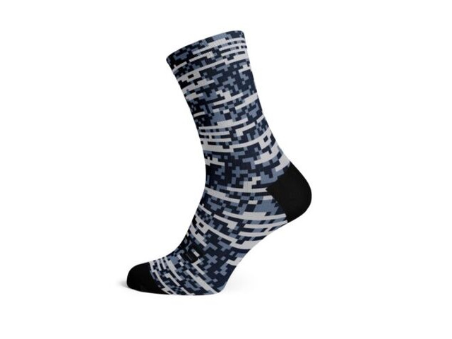 SOX FOOTWEAR Digital Camo Crew Style Premium Cycling Sock click to zoom image