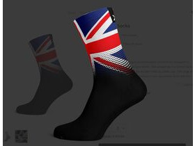 SOX FOOTWEAR Union Jack Crew Style Premium Cycling Sock