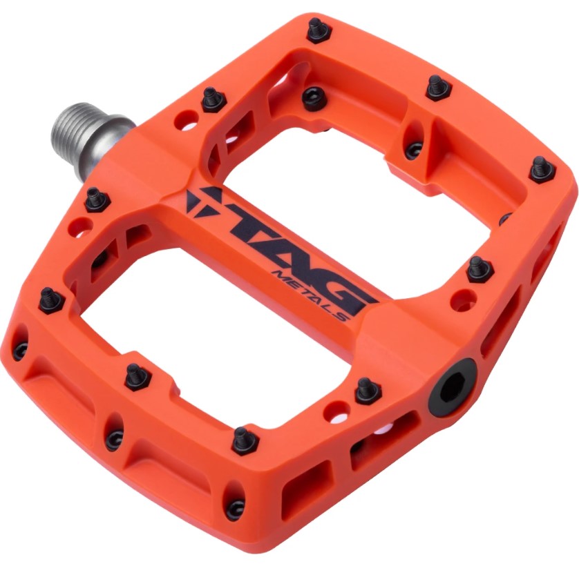 TAG METALS T3 Nylon Flat Pedals with Sealed Bearings 39.99 Pedals Pedals MTB Flat Rush Cycles South Wales Cycle Shop Specialists