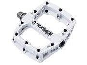 TAG METALS T3 Nylon Flat Pedals with Sealed Bearings  White  click to zoom image