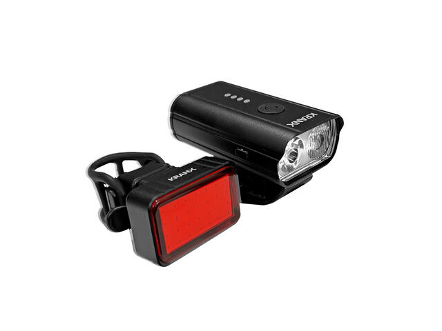 KRANX CYCLE PRODUCTS Solaris III 400 / 100 USB Rechargeable Lightset click to zoom image