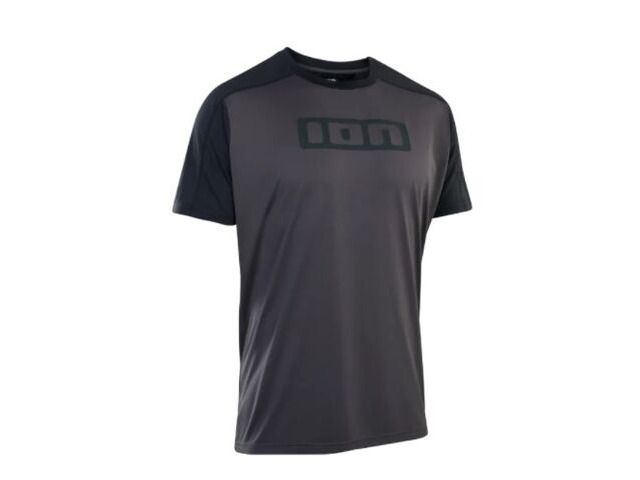 ION CLOTHING Tee Logo Short Sleeve Jersey in Grey click to zoom image