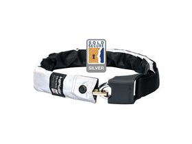 Hiplok Original V1.5 Wearable Chain Lock 8mm X 90cm - Waist 24-44 Inches (Silver Sold Secure) High Visibility Hi-viz 8mm X 90cm