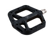 OXFORD Loam 20 Nylon Flat Pedals Black with Free Oxford Lock on Grips 