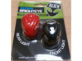 OXFORD Brighteye Alien LED front and rear lightset black and red
