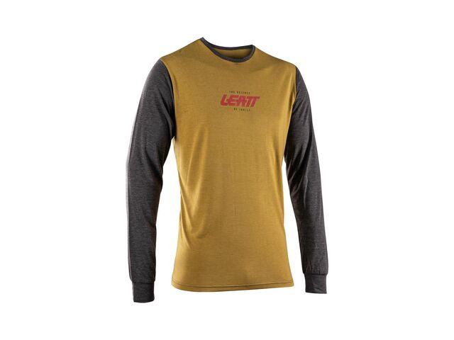 Leatt Long Sleeve Tech T-shirt 2026: Brass Brown click to zoom image