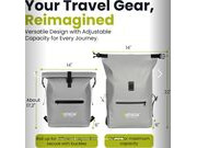 VISTELLA Lantern 2 in 1 Backpack Pannier in Silver click to zoom image