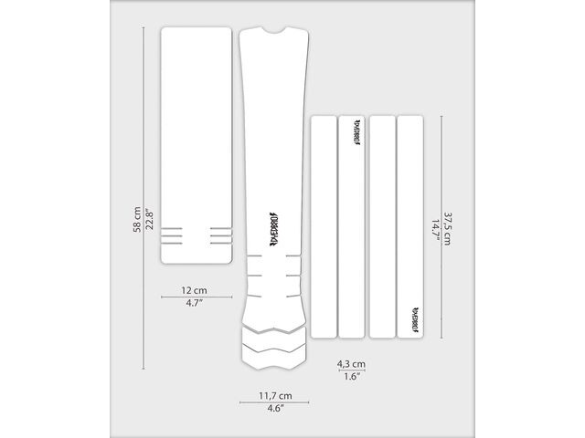 DYEDBRO Frame Protection - Clear - e-Bike / Gloss / Black click to zoom image