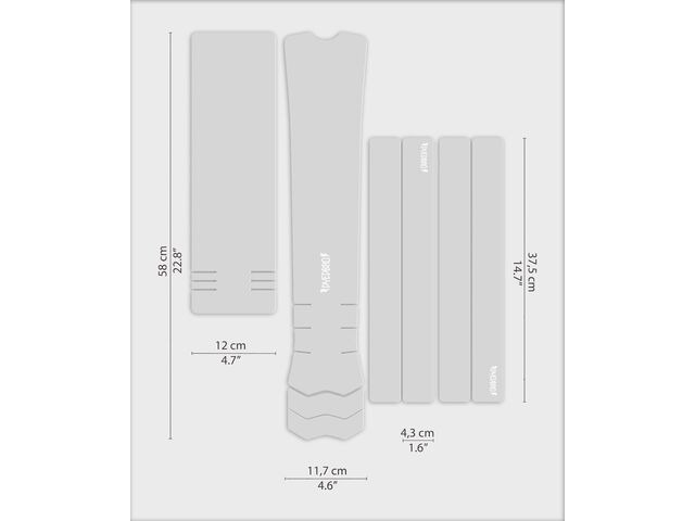 DYEDBRO Frame Protection - Clear - e-Bike / Gloss / White click to zoom image