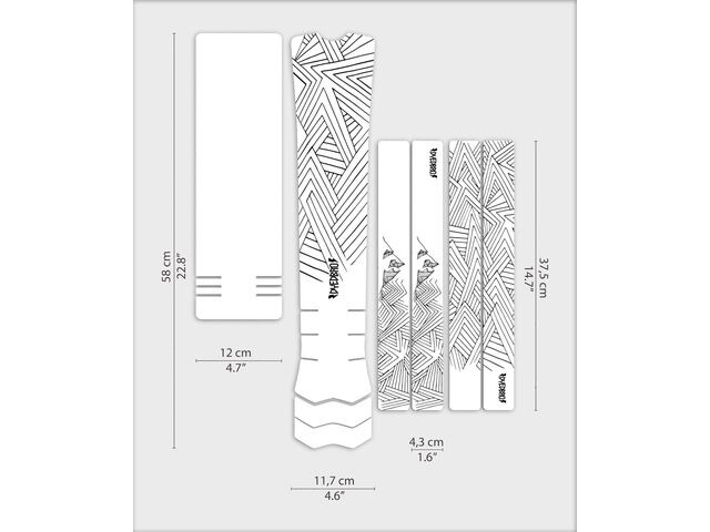 DYEDBRO Frame Protection - Clear - e-Bike / Matte / White click to zoom image