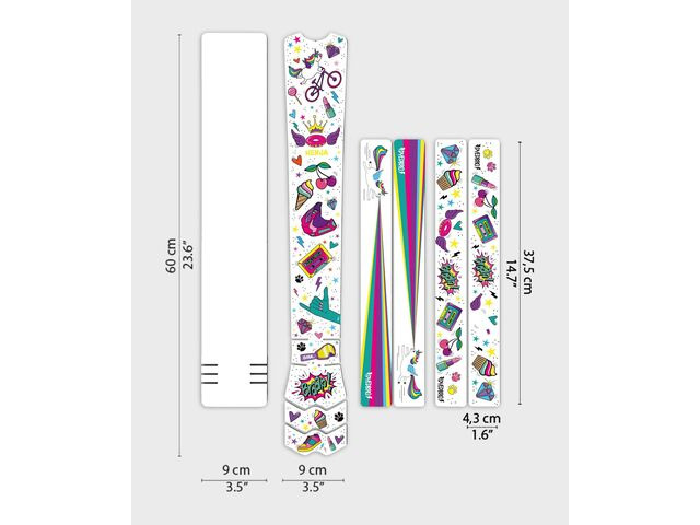 DYEDBRO Frame Protection - Unicorn Glitter / MTB click to zoom image