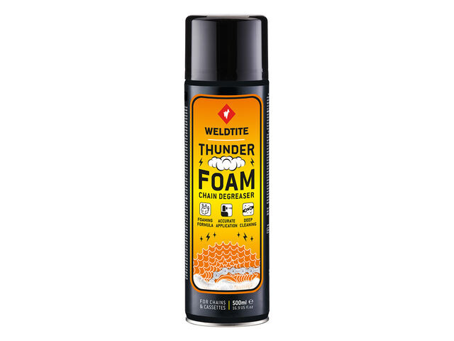 WELDTITE Thunder Foam Chain Degreaser Powerful Foaming Degreaser Spray 500ml click to zoom image
