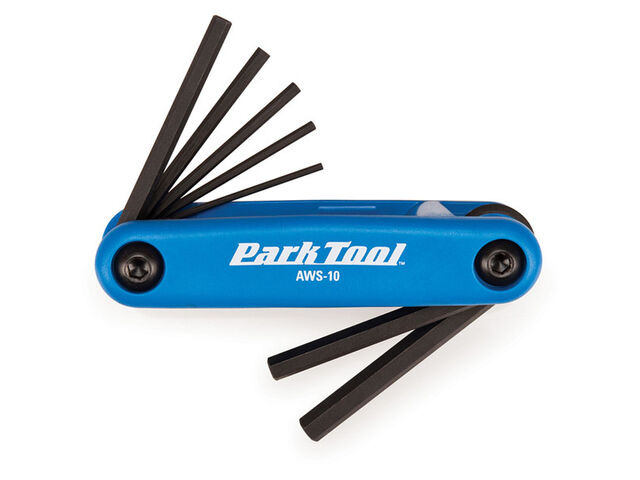 PARK TOOLS AWS-10 Fold-Up Hex Wrench Set 1.5 to 6mm click to zoom image