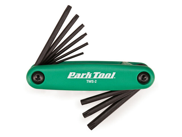 PARK TOOLS TWS-2 Fold-Up Star-Shaped Wrench Set click to zoom image