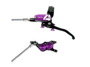 HOPE Tech 4 E4 in black - purple with braided hose 