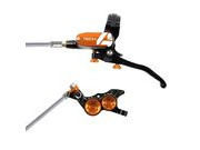 HOPE Tech 4 V4 in Black - Orange with Normal hose 