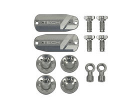 HOPE Tech 4 V4 Custom Kit - Pair - Silver