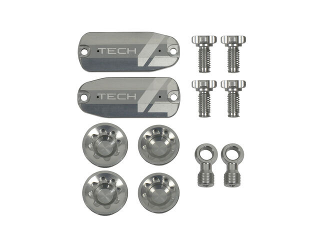 HOPE Tech 4 V4 Custom Kit - Pair - Silver click to zoom image