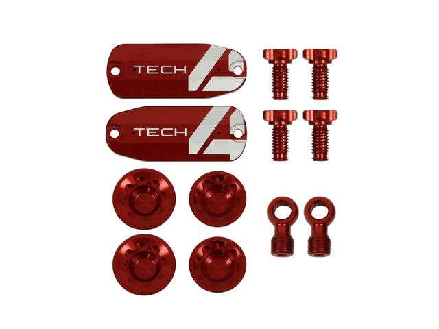 HOPE Tech 4 V4 Custom Kit - Pair - Red click to zoom image