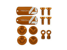 HOPE Tech 4 V4 Custom Kit - Pair - Orange