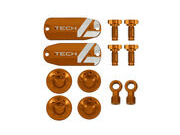 HOPE Tech 4 V4 Custom Kit - Pair - Orange 