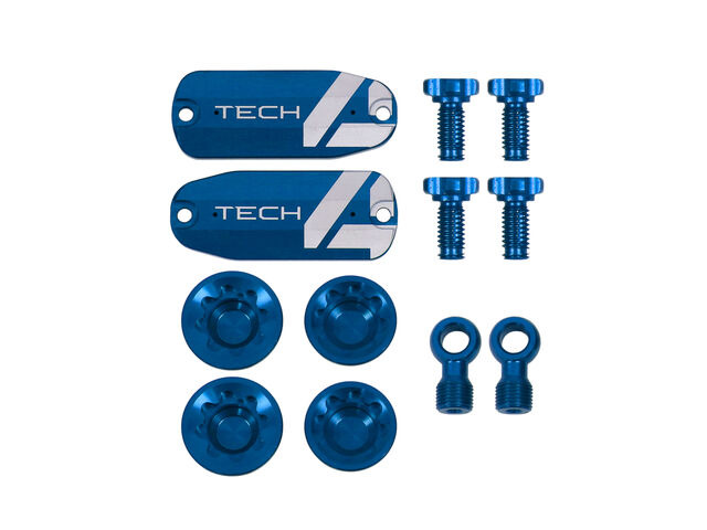 HOPE Tech 4 V4 Custom Kit - Pair - Blue click to zoom image