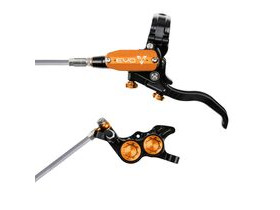 HOPE Evo GR4 Black - Orange Braided Hose